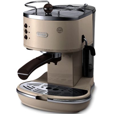Delonghi ECOV311.BG Vintage Icona Espresso Coffee Maker in Dolce Vita Cream Delonghi ECOV311.BG Vintage Icona Espresso Coffee Maker in Dolce Vita Cream